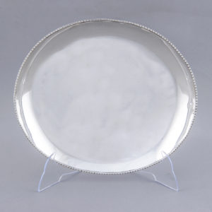 Centro de Mesa Oval en Plata de Ley. España, siglo XX.