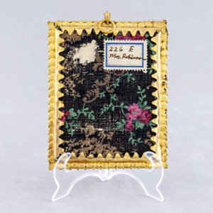 ESCUELA ALEMANA SIGLO XIX. Miniatura pintada a mano sobre lámina de marfil. "Retrato de Miss Robinson"