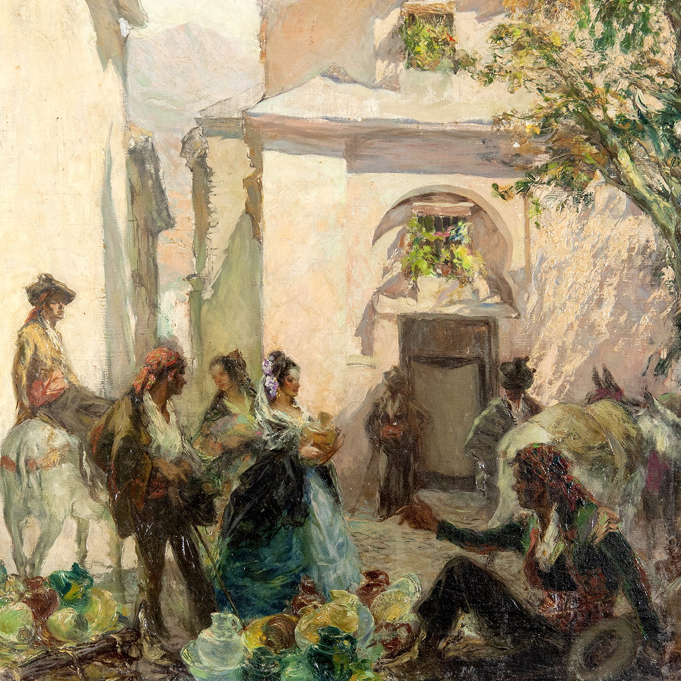 Francisco Hohenleiter de Castro. Óleo sobre lienzo. "El vendedor de Cerámica en Ronda". Francisco Hohenleiter de Castro. Óleo sobre lienzo. "El vendedor de Cerámica en Ronda".
