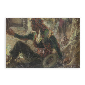 Francisco Hohenleiter de Castro. Óleo sobre lienzo. "El vendedor de Cerámica en Ronda".