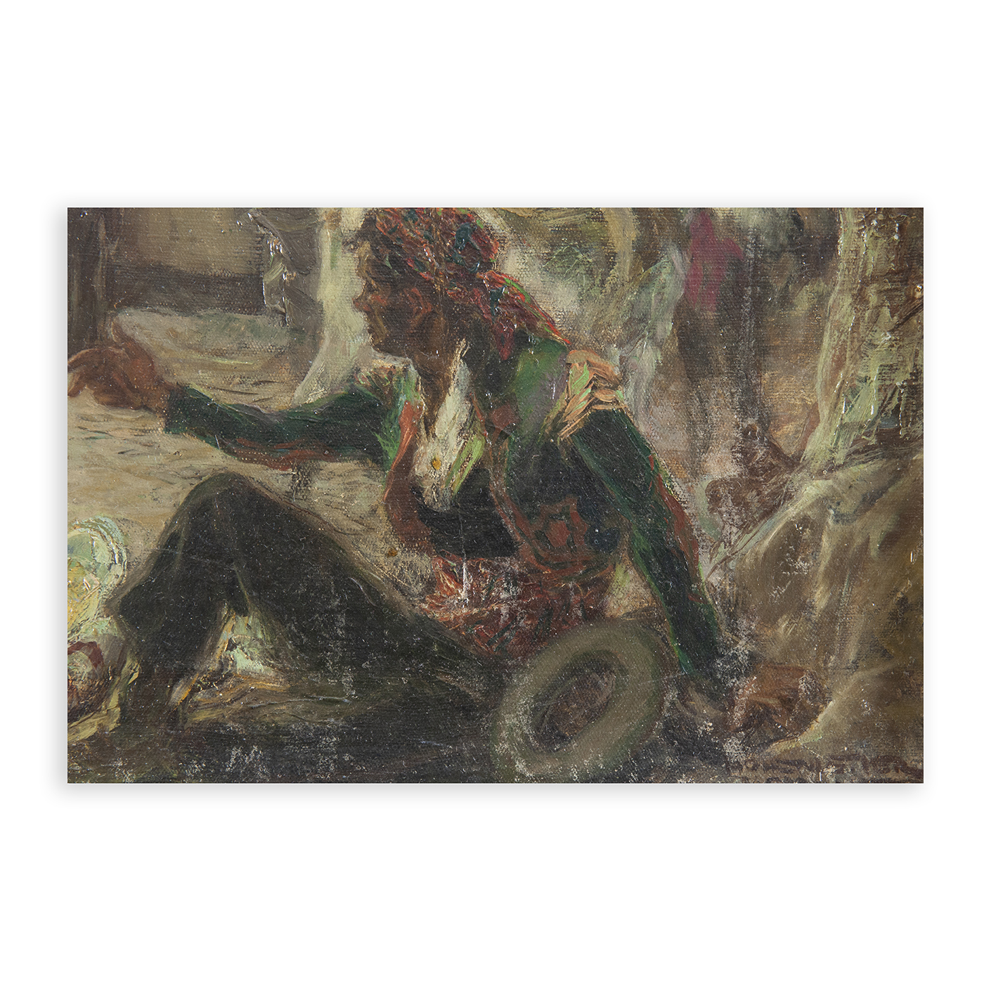 Francisco Hohenleiter de Castro. Óleo sobre lienzo. "El vendedor de Cerámica en Ronda". Francisco Hohenleiter de Castro. Óleo sobre lienzo. "El vendedor de Cerámica en Ronda".