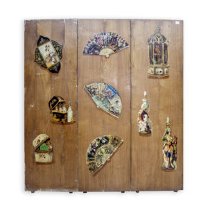 Francisco Hohenleiter de Castro. Óleo sobre madera. "Biombo pintado a dos caras".