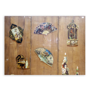 Francisco Hohenleiter de Castro. Óleo sobre madera. "Biombo pintado a dos caras".