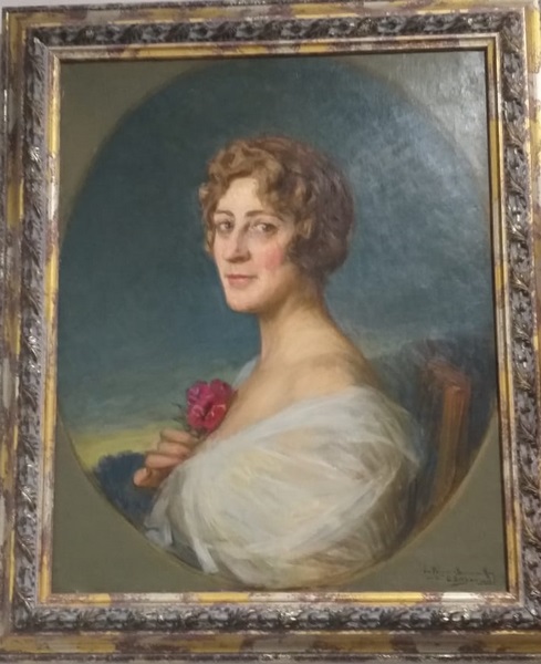 GONZALO BILBAO MARTÍNEZ. Óleo sobre lienzo. "Retrato de Dama". GONZALO BILBAO MARTÍNEZ. Óleo sobre lienzo. "Retrato de Dama".