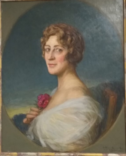 GONZALO BILBAO MARTÍNEZ. Óleo sobre lienzo. "Retrato de Dama". GONZALO BILBAO MARTÍNEZ. Óleo sobre lienzo. "Retrato de Dama".
