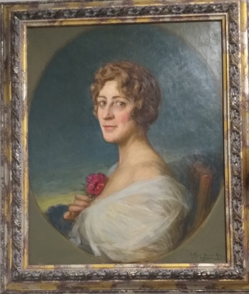 GONZALO BILBAO MARTÍNEZ. Óleo sobre lienzo. "Retrato de Dama". GONZALO BILBAO MARTÍNEZ. Óleo sobre lienzo. "Retrato de Dama".