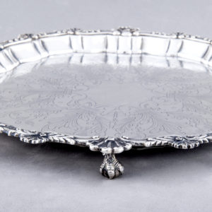 J. PÉREZ FERNÁNDEZ. Salvilla decorada en Plata de Ley, España, 20th.