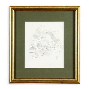 Jacques Hirtz (París, 1905-1988). Lote de tres Dibujos a Lápiz. Paisaje de Playa, Marina y Puerto Costero.