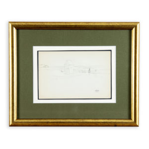 Jacques Hirtz (París, 1905-1988). Lote de tres Dibujos a Lápiz. Paisaje de Playa, Marina y Puerto Costero.