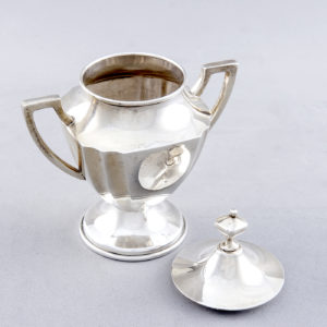 Juego de Café en plata. Orfebre Anaya. Siglo XX.