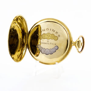 Longines. Reloj de Bolsillo saboneta y remontoir. Año, 1926. Oro 18k.
