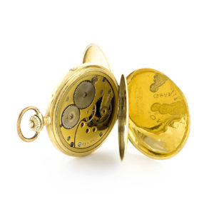 Longines. Reloj de Bolsillo saboneta y remontoir. Año, 1926. Oro 18k.