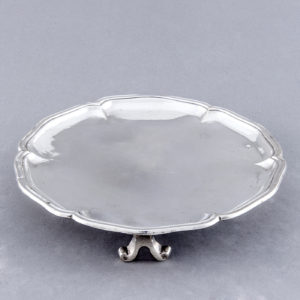 MARTÍNEZ Y ASCONA. Centro de mesa en plata. Córdoba, 19th.
