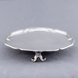 MARTÍNEZ Y ASCONA. Centro de mesa en plata. Córdoba, 19th.