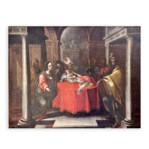 Matías de Arteaga y Alfaro. Óleo sobre lienzo. "La circuncisión".