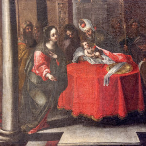 Matías de Arteaga y Alfaro. Óleo sobre lienzo. "La circuncisión".