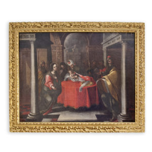 Matías de Arteaga y Alfaro. Óleo sobre lienzo. "La circuncisión".