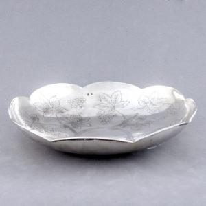 PASGORCY. Centro de mesa o Plato Circular en Plata de Ley. España, 20th. 321 gr.