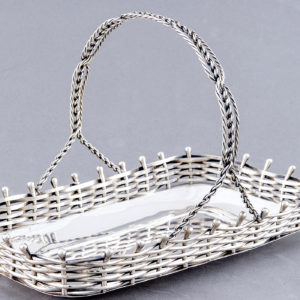 Pasgorcy. Cesto artesanal en Plata de Ley, España, siglo XIX.
