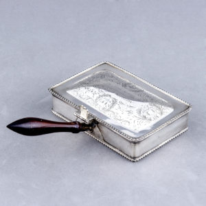 PASGORCY. Chofeta o cenicero en plata. España, siglo XX.
