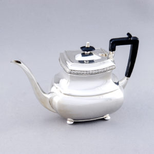 PASGORCY. Juego de Café y Té Estilo Inglés, en Plata. España, siglo XX.