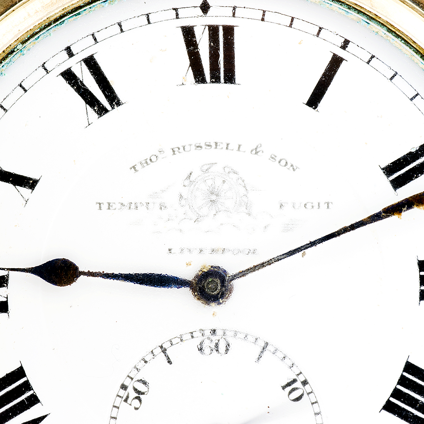 THOS.RUSSELL & SON (Liverpool). Reloj de bolsillo, saboneta y remontoir. Ca. 1900 THOS.RUSSELL & SON (Liverpool). Reloj de bolsillo, saboneta y remontoir. Ca. 1900