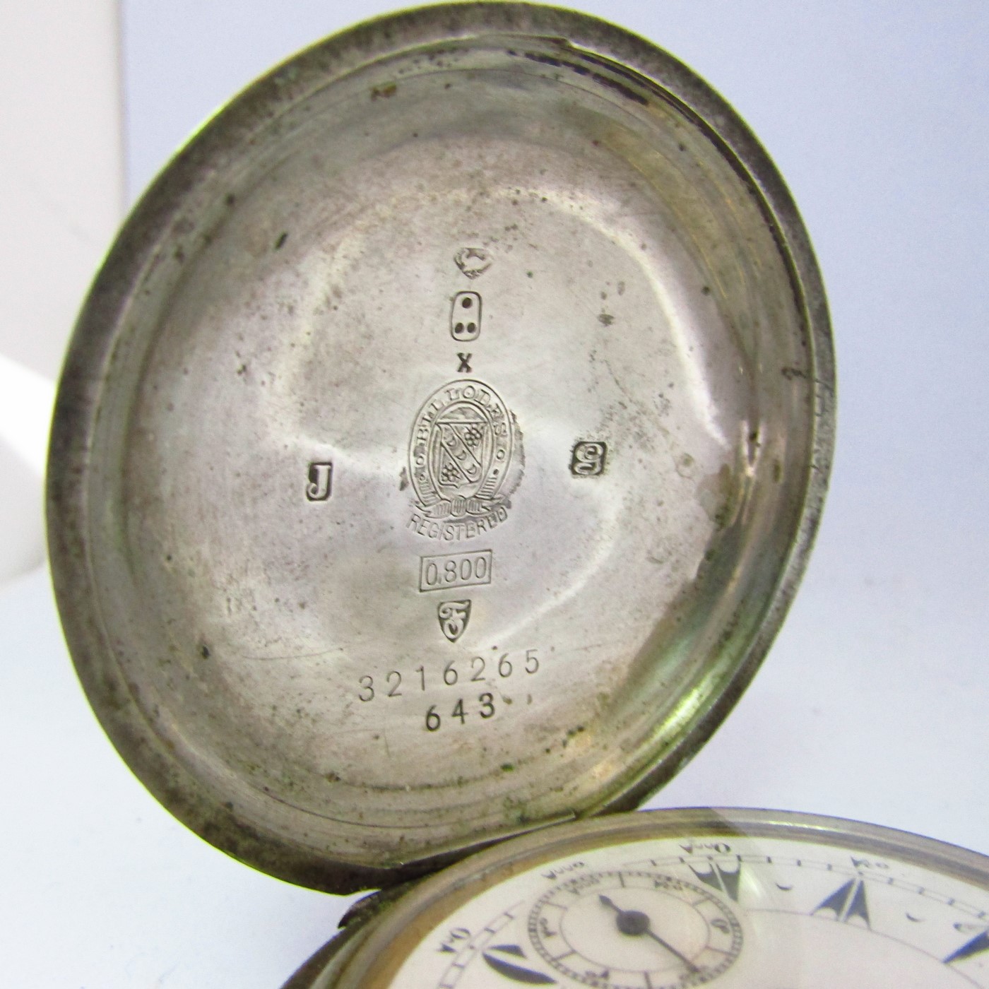 BILLODES. Reloj suizo de Bolsillo, saboneta. Plata de Ley. Siglo XIX. BILLODES. Reloj suizo de Bolsillo, saboneta. Plata de Ley. Siglo XIX.