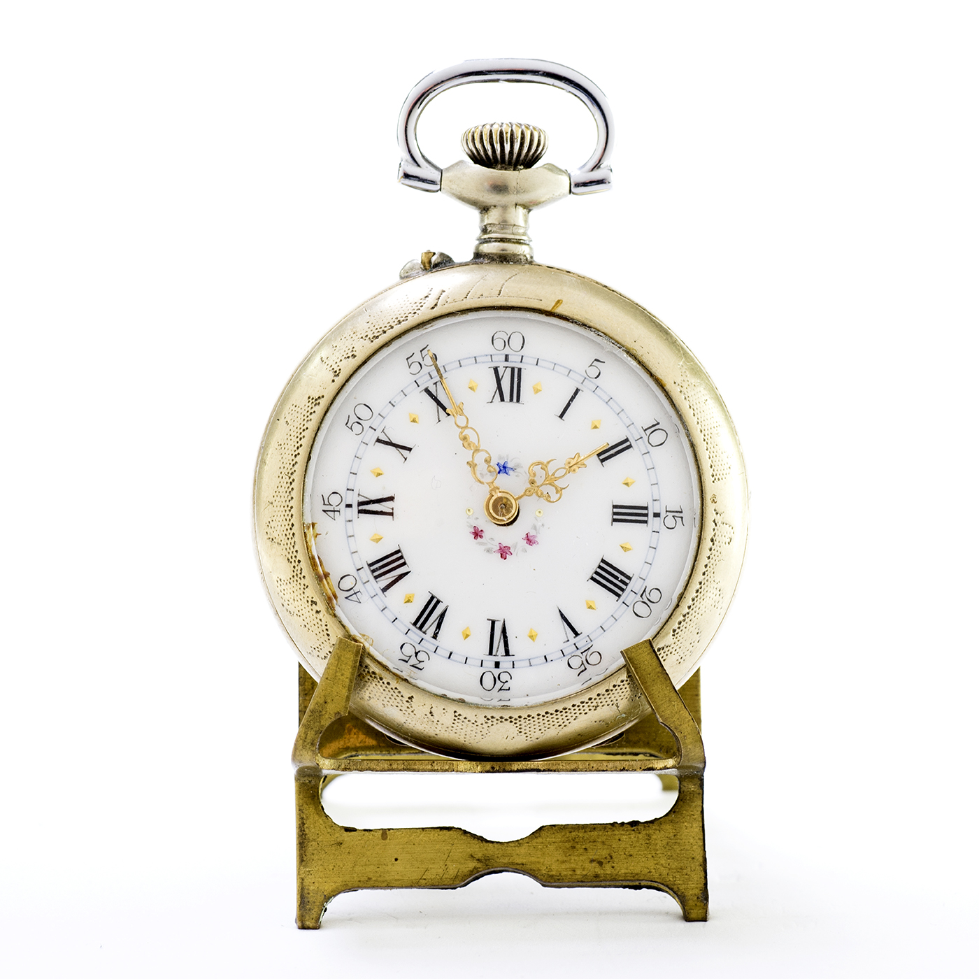 Reloj suizo para colgar, lepine y remontoir. Ca. 1900