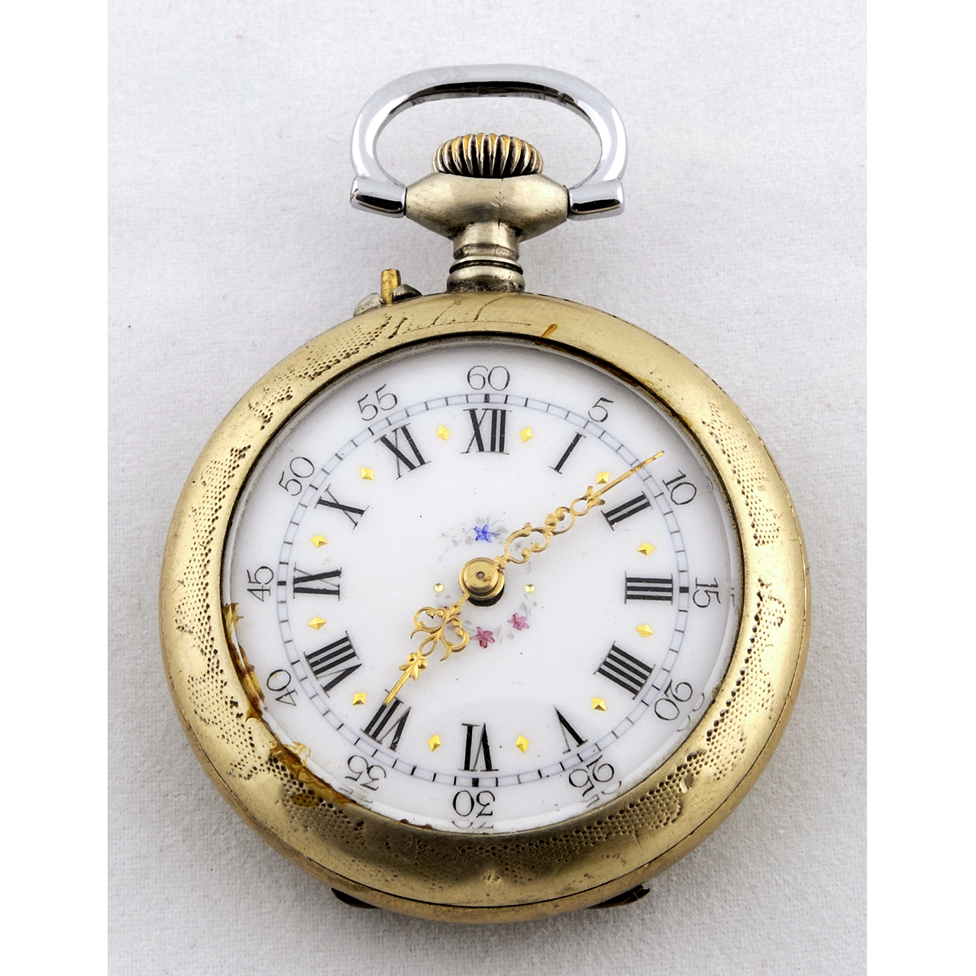 Reloj suizo para colgar, lepine y remontoir. Ca. 1900