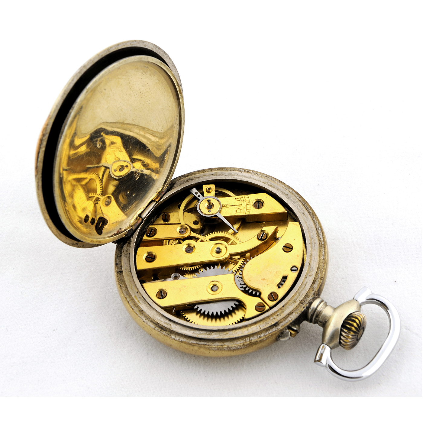 Reloj suizo para colgar, lepine y remontoir. Ca. 1900 Reloj suizo para colgar, lepine y remontoir. Ca. 1900