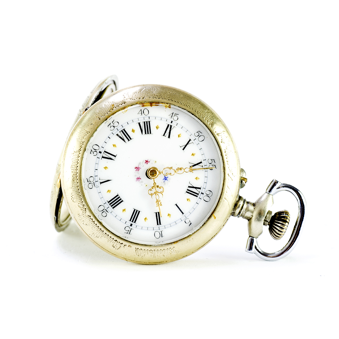 Reloj suizo para colgar, lepine y remontoir. Ca. 1900