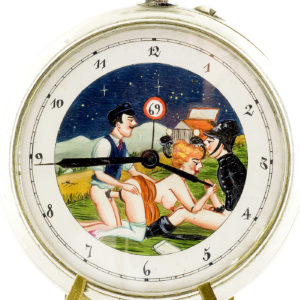 DOXA. Reloj Erótico de Bolsillo, Lepine y remontoir. Automatón. Ca. 1920.