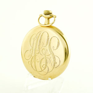 E. HOWARD WATCH CO. (Boston). Reloj de Bolsillo para caballero, lepine y remontoir. Oro 14k. USA, año 1912.