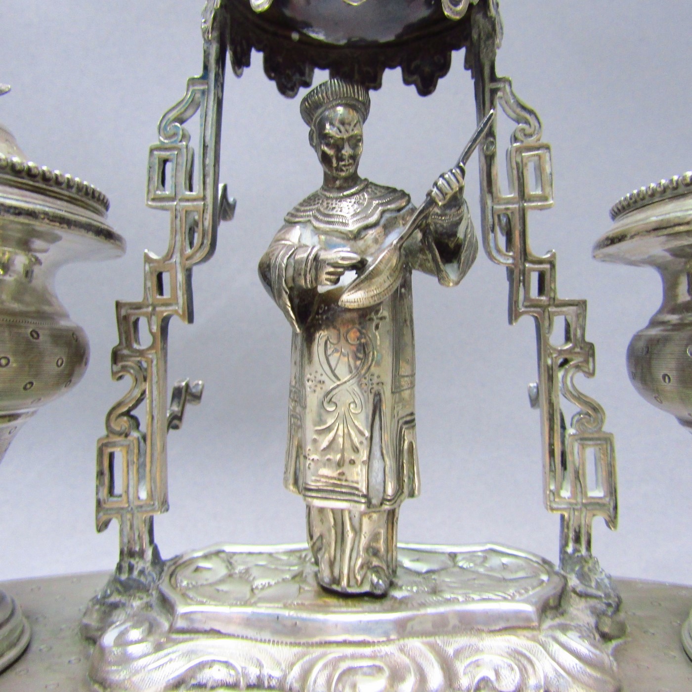 Escribanía en Plata de Ley. Francia, siglo XIX. Escribanía en Plata de Ley. Francia, siglo XIX.
