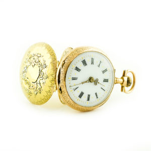Reloj Suizo de Bolsillo-Colgar, Lepine y remontoir. Suiza. Ca. 1900. Oro tricolor de 18k.