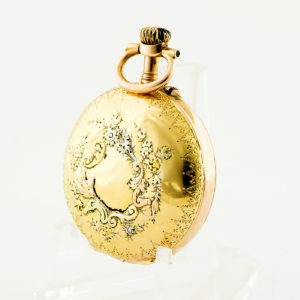Reloj Suizo de Bolsillo-Colgar, Lepine y remontoir. Suiza. Ca. 1900. Oro tricolor de 18k.