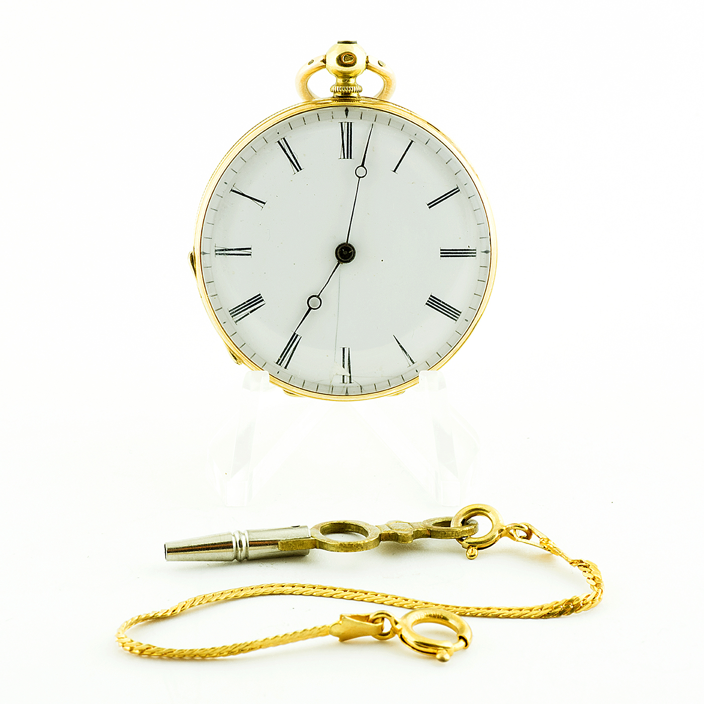 Reloj Suizo de Bolsillo-Colgar para señora, Lepine. Ca. 1890. Oro de 18k.