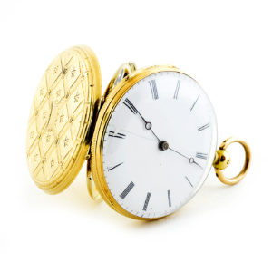Reloj Suizo de Bolsillo-Colgar para señora, Lepine. Ca. 1890. Oro de 18k.