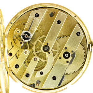 Reloj Suizo de Bolsillo-Colgar para señora, Lepine. Ca. 1890. Oro de 18k.