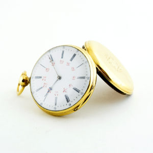 Reloj Suizo de Bolsillo, lepine y remontoir. Ca. 1890. Oro 18k.