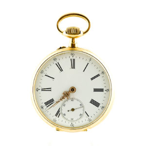 Reloj Suizo de Bolsillo, Lepine y Remontoir. Ca. 1900. Oro 18k.