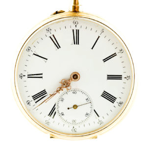 Reloj Suizo de Bolsillo, Lepine y Remontoir. Ca. 1900. Oro 18k.