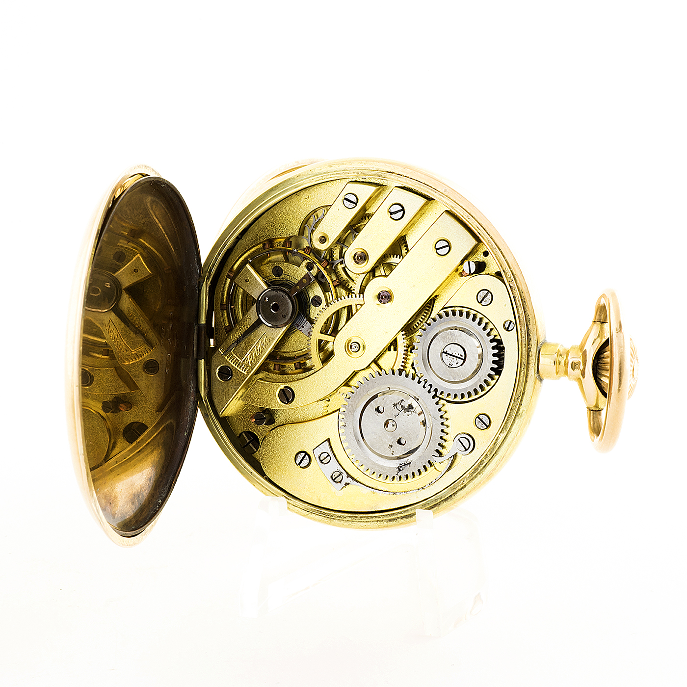 Reloj Suizo de Bolsillo, saboneta y remontoir. Oro 14k. Ca. 1890. Reloj Suizo de Bolsillo, saboneta y remontoir. Oro 14k. Ca. 1890.