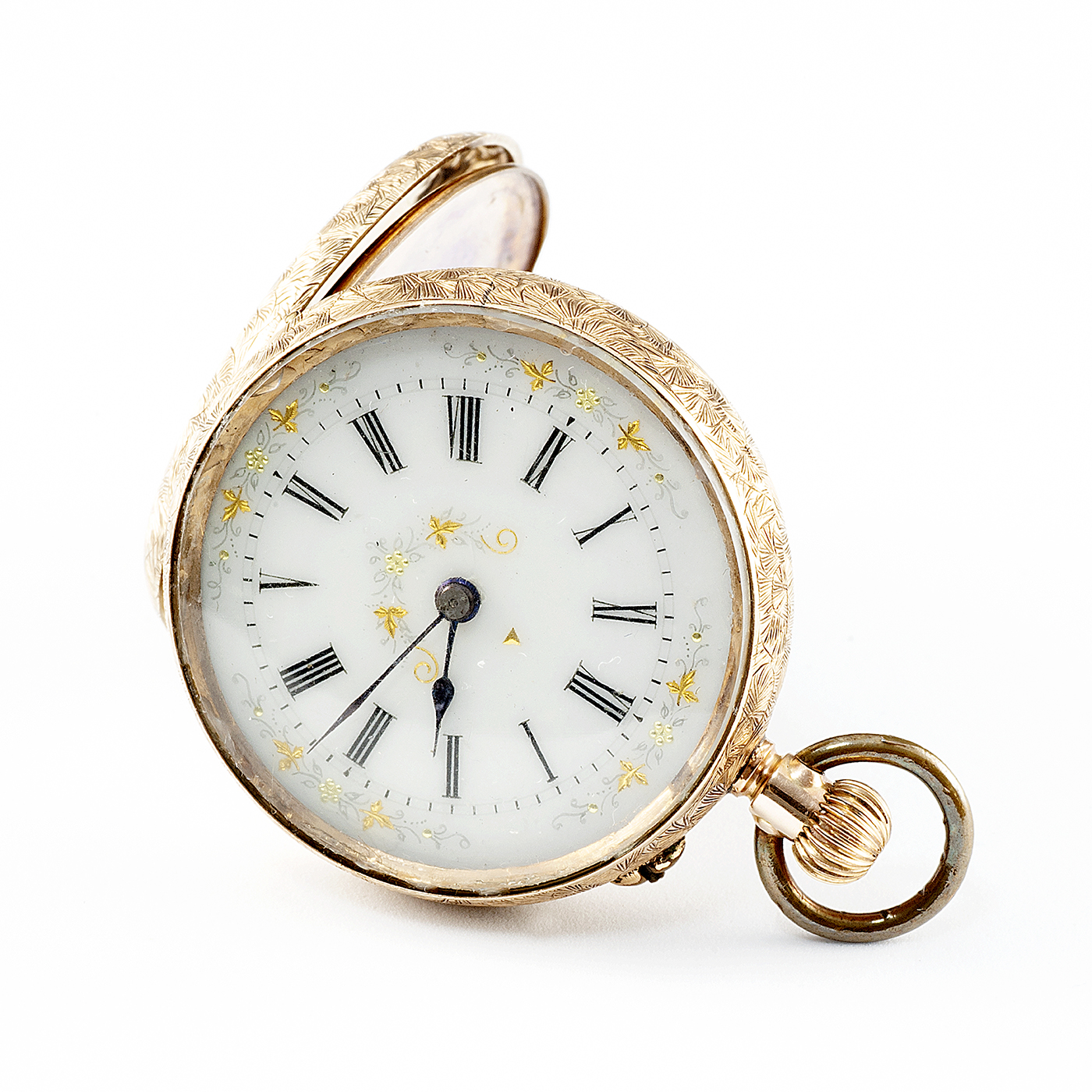 Reloj Suizo de Colgar, lepine y remontoir, Oro 9k. Ca. 1900