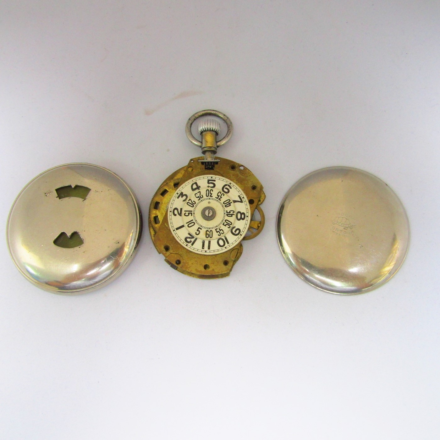 ROCAR TORTOISE. Reloj de Bolsillo digital, Lepine y remontoir. Suiza, ca.1900 ROCAR TORTOISE. Reloj de Bolsillo digital, Lepine y remontoir. Suiza, ca.1900