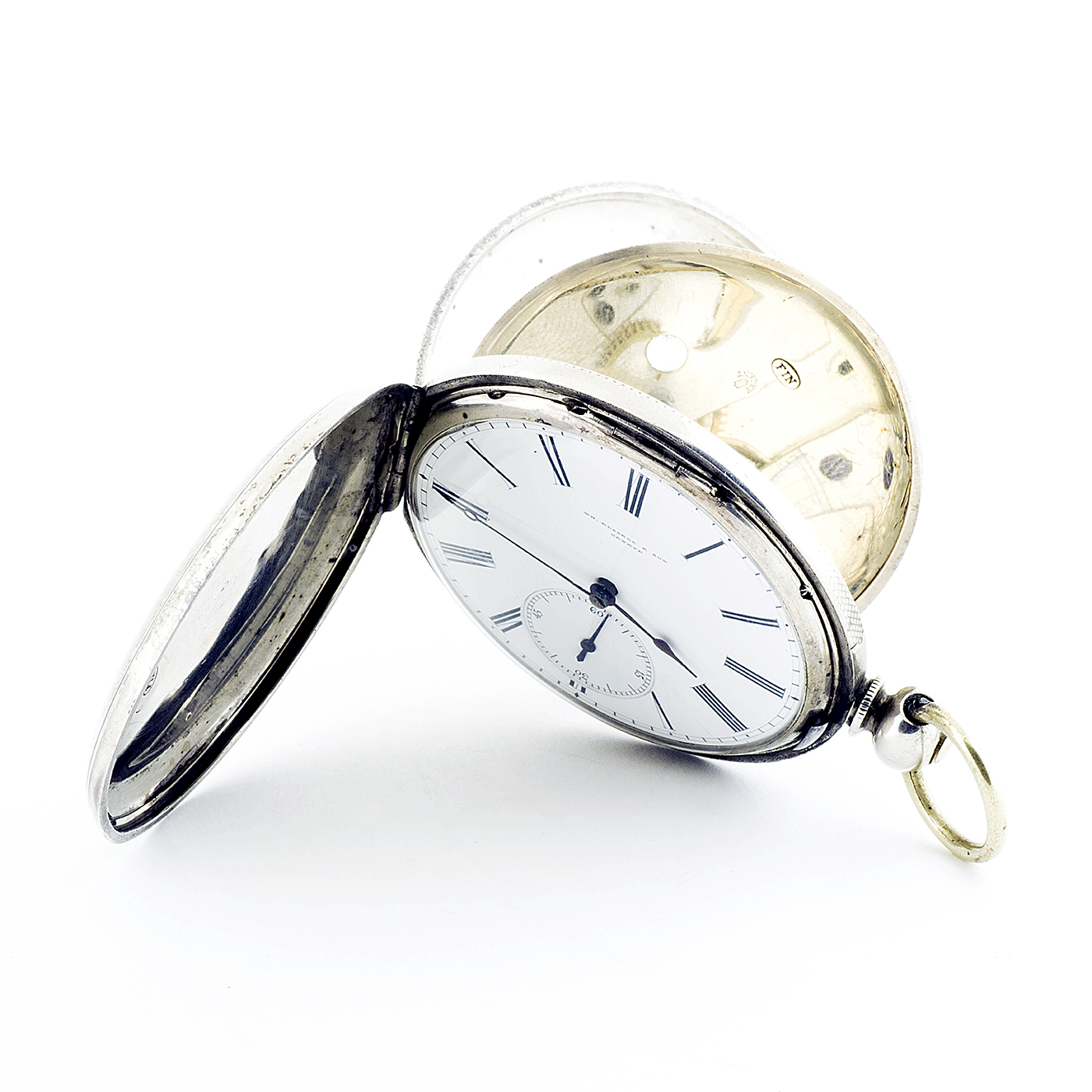 THOS.RUSSELL & SOON. Reloj de bolsillo saboneta. Finales s. XIX. THOS.RUSSELL & SOON. Reloj de bolsillo saboneta. Finales s. XIX.