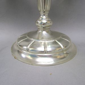 ALDAO JOYEROS. Pareja de candelabros de cinco luces en plata. España, siglo XX.