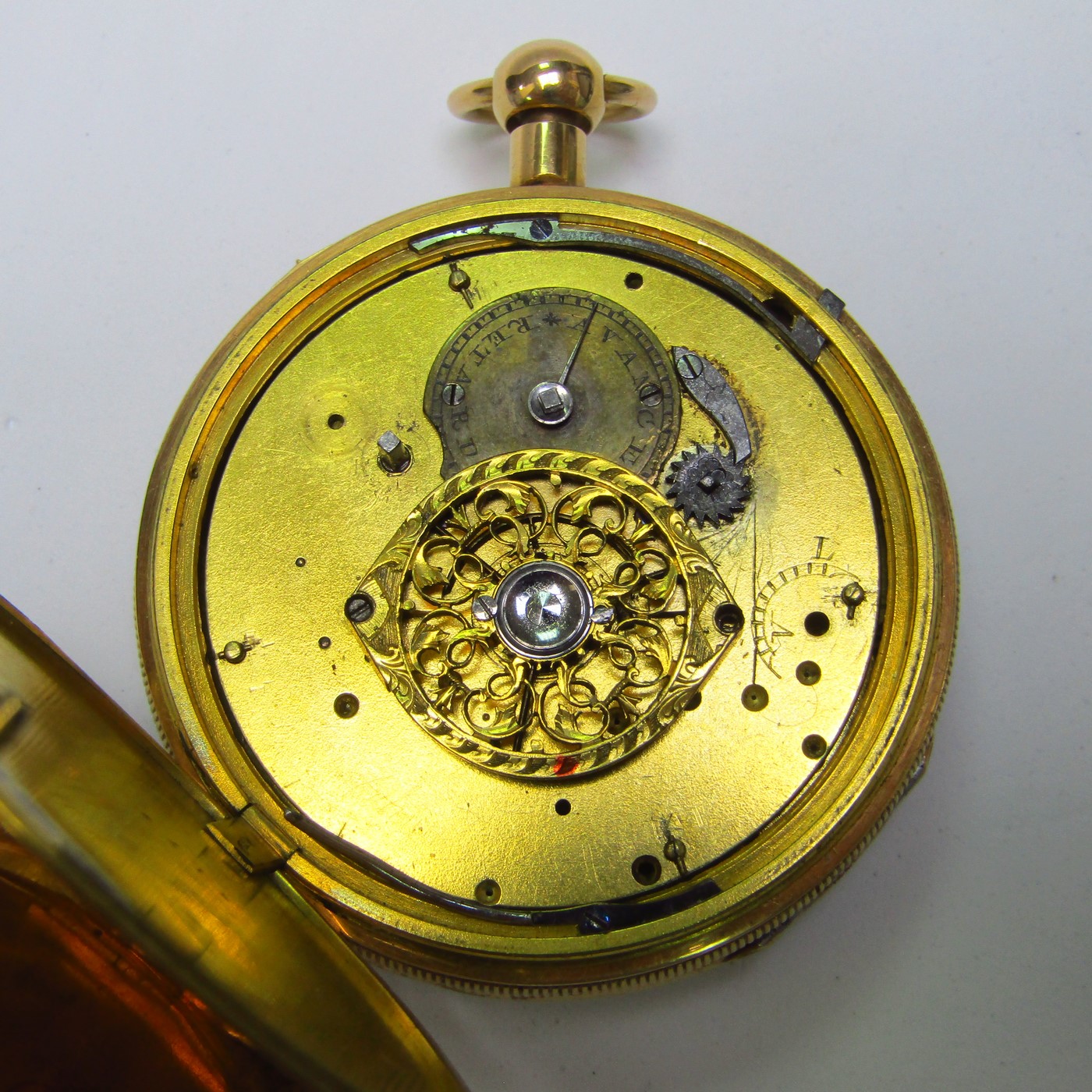 J.D. PIGUET & MEYLAN. Reloj de Bolsillo, lepine. Oro 18k. Suiza, ca. 1815. J.D. PIGUET & MEYLAN. Reloj de Bolsillo, lepine. Oro 18k. Suiza, ca. 1815.