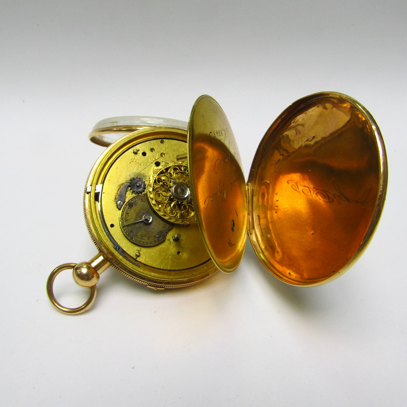 J.D. PIGUET & MEYLAN. Reloj de Bolsillo, lepine. Oro 18k. Suiza, ca. 1815. J.D. PIGUET & MEYLAN. Reloj de Bolsillo, lepine. Oro 18k. Suiza, ca. 1815.