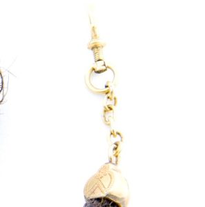 LEONTINA ANTIGUA, TERMINAL CADENA PARA RELOJ DE BOLSILLO. ORO 14K.